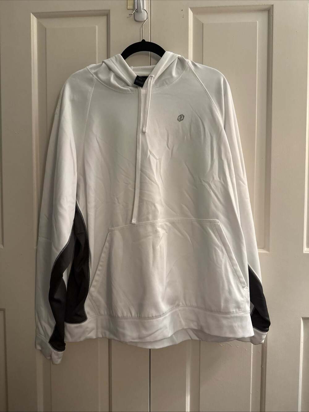 SB Tech Performance Hoodie White Gray Size XXL